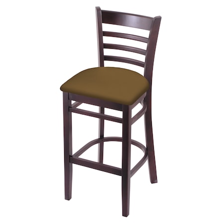 Holland Bar Stool Co 30" Bar Stool, Dark Cherry Finish, Canter Saddle Seat 314030DC012